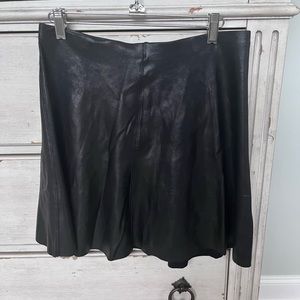 Super cute swing skirt in faux leather